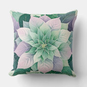  Christmas Poinsettia  Festive  クッション (正面)