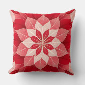 Christmas Poinsettia Festive クッション (正面)