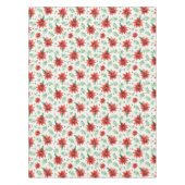 Christmas Poinsettia Flowers – Kitchen Decor テーブルクロス (正面)
