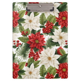 Christmas Poinsettia – Holiday Floral Design クリップボード