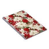 Christmas Poinsettia – Holiday Floral Design ノートブック (右側)