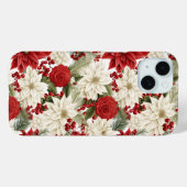 Christmas Poinsettia – Holiday Floral Design Case-Mate iPhoneケース (裏面 (横))