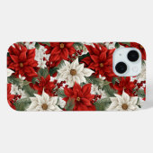 Christmas Poinsettia – Holiday Floral Design Case-Mate iPhoneケース (裏面 (横))