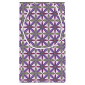 Christmas Poinsettia Stars gift bag small スモールペーパーバッグ (裏面)