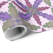 Christmas Poinsettia Stars wrapping paper ラッピングペーパー (ロールコーナー)