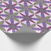 Christmas Poinsettia Stars wrapping paper ラッピングペーパー (角)