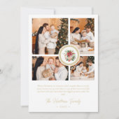 Christmas Poinsettias Bouquet Classic 4 Photos (正面)