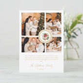 Christmas Poinsettias Bouquet Classic 4 Photos (スタンド正面)