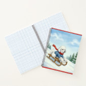 Christmas Poodle Sledding, Notebook ノートブック (内部)
