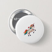 Christmas Poodle Unicorn Sunglasses Poodles Tank T 缶バッジ (正面&裏面)