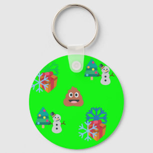 christmas poop emoji キーホルダー