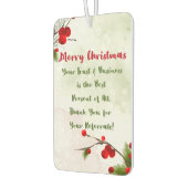 Christmas Pop by | Business Marketing Thank You  カーエアーフレッシュナー (左)