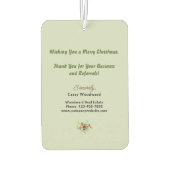 Christmas Pop by | Business Marketing Thank You  カーエアーフレッシュナー (裏面)