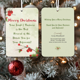 Christmas Pop by | Business Marketing Thank You  カーエアーフレッシュナー