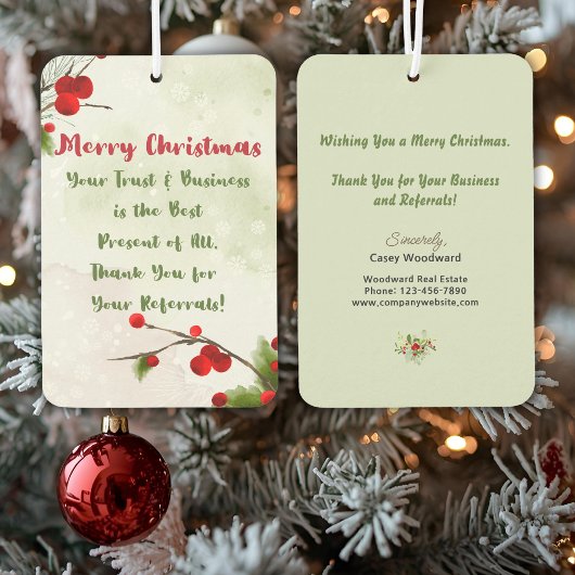 Christmas Pop by | Business Marketing Thank You  カーエアーフレッシュナー