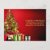 Christmas Post Card, Size: Standard Postcard ポストカード (裏面)