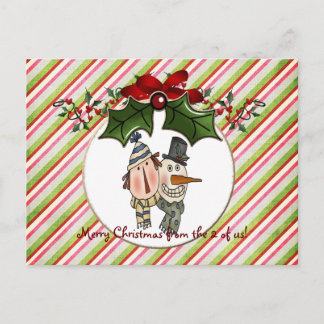 Christmas postcard...2 of us シーズンポストカード