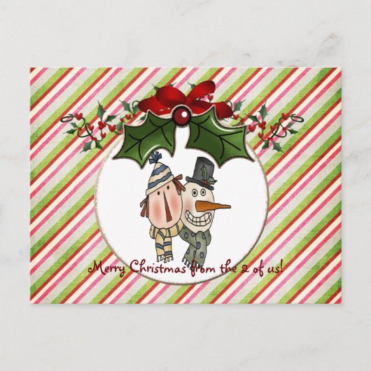 Christmas postcard...2 of us シーズンポストカード (正面)