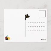 Christmas postcard cute cat playing pets funny ポストカード (裏面)