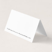 Christmas Postcard NYC - New York City 名刺 (裏面)