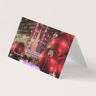 Christmas Postcard NYC - New York City 名刺