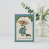 Christmas Postcard: Vintage Christmas Postcard シーズンポストカード (スタンド正面)