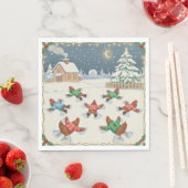 Christmas Poultry in Motion, Napkins スタンダードランチョンナプキン (インサイチュ)