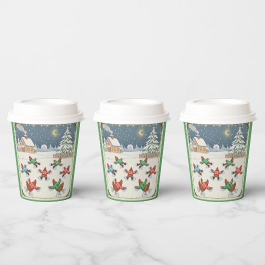 Christmas Poultry in Motion, Paper Cups 紙コップ (複数)