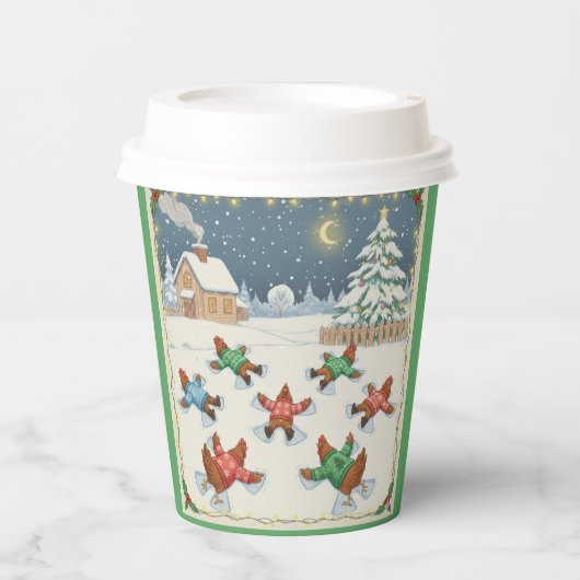Christmas Poultry in Motion, Paper Cups 紙コップ (正面)