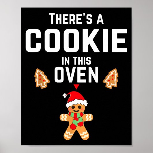 Christmas Pregnancy Announcemen Mommy Mom To Be ポスター (正面)