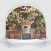 Christmas Pregnancy Announcement cute reindeer (正面)