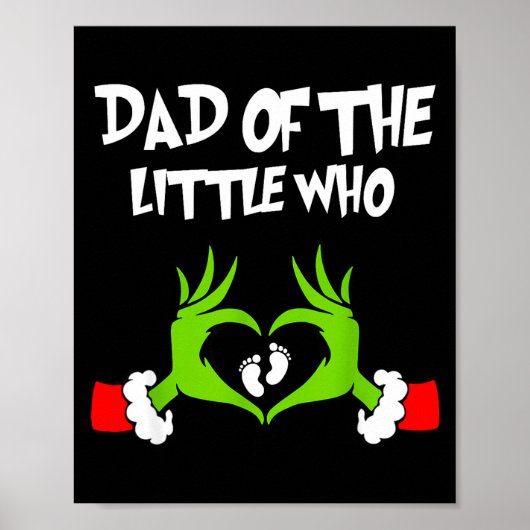 Christmas Pregnancy Announcement Funny Dad Of The  ポスター (正面)