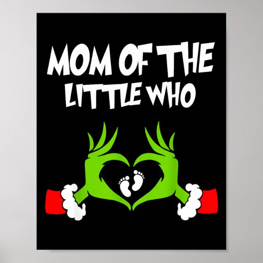 Christmas Pregnancy Announcement Funny Mom Of The  ポスター (正面)