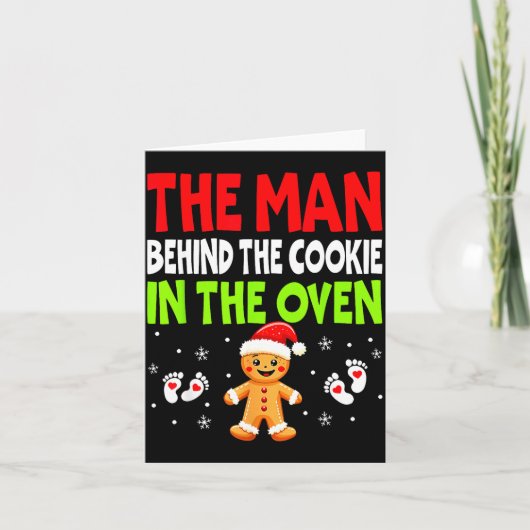 Christmas Pregnancy The Man Behind The Cookie In T カード (正面)