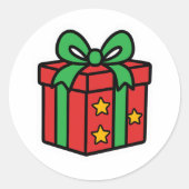 Christmas present ラウンドシール (正面)