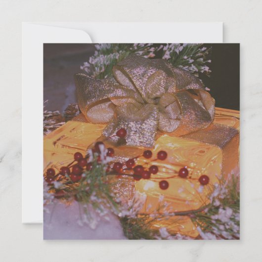 Christmas Present Berries Holiday Party  招待状 (裏面)