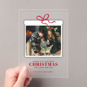 Christmas Present Photo アクリル招待状 (インサイチュ (ポータブル))