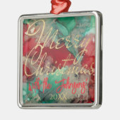 Christmas Pretty メタルオーナメント (左)