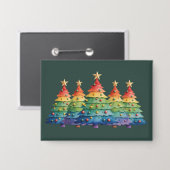 Christmas Pride Rainbow LGBTQ Equal Rights Gay  缶バッジ (正面/裏面)