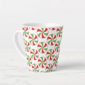 Christmas Print Coffee Mug  Candy Cane Cup カフェラテマグ (左アングル)
