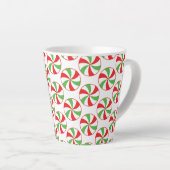 Christmas Print Coffee Mug  Candy Cane Cup カフェラテマグ (右アングル)