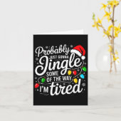 Christmas Probably Gonna Jingle Some Of The Way I' カード (黄色い花)