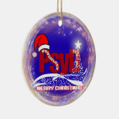 CHRISTMAS PsyD心理学の博士のオーナメント セラミックオーナメント (右)