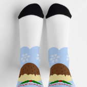Christmas Pudding Design Christmas ソックス (上部)