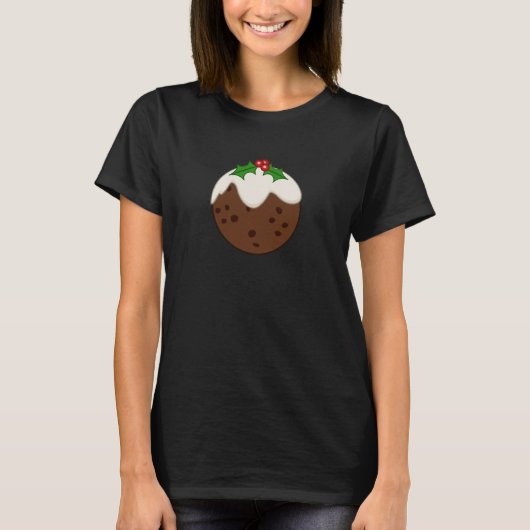 Christmas Pudding Illustrative Art Tシャツ (正面)