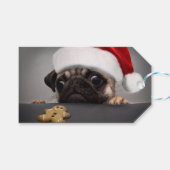 Christmas Pug ギフトタグ (正面(横))