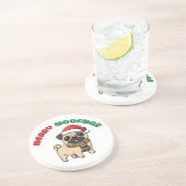 Christmas Pug Coaster: Merry Woofmas コースター (側面)