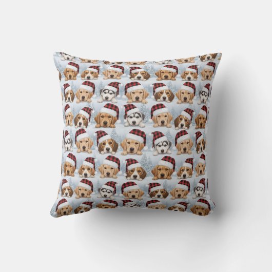 Christmas Puppies クッション (裏面)