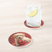 Christmas Puppy Coaster コースター (側面)