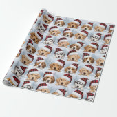 Christmas Puppy Wrapping Paper ラッピングペーパー (アンロールド)